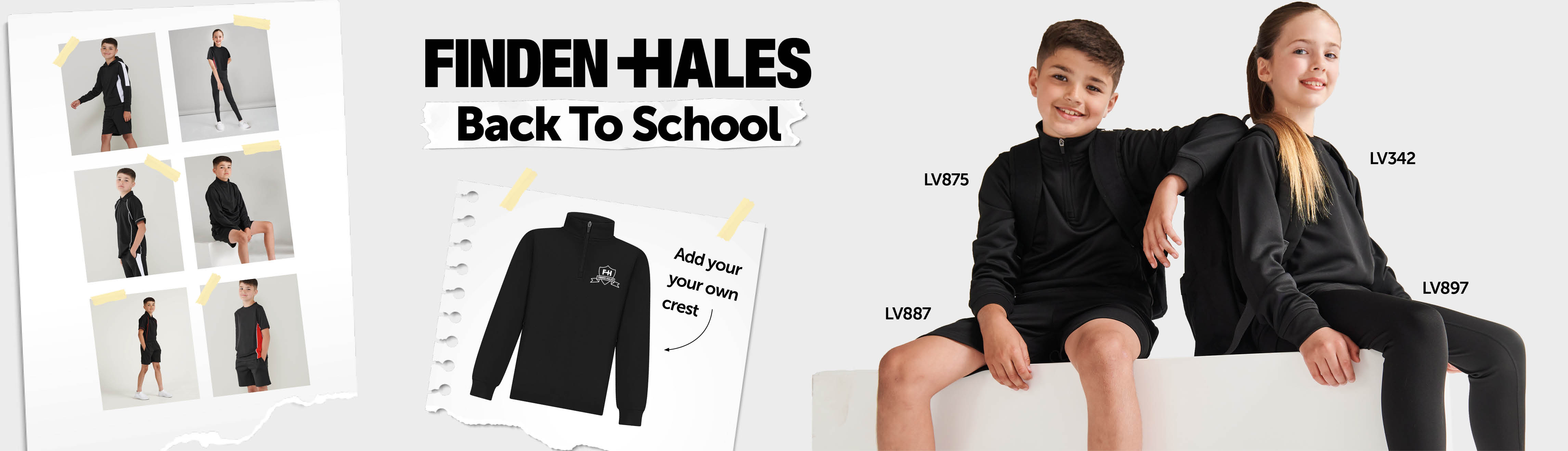 Finden + Hales schoolwear styles